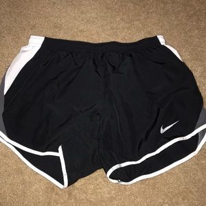 Black white and gray Nike shorts